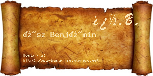 Ősz Benjámin névjegykártya